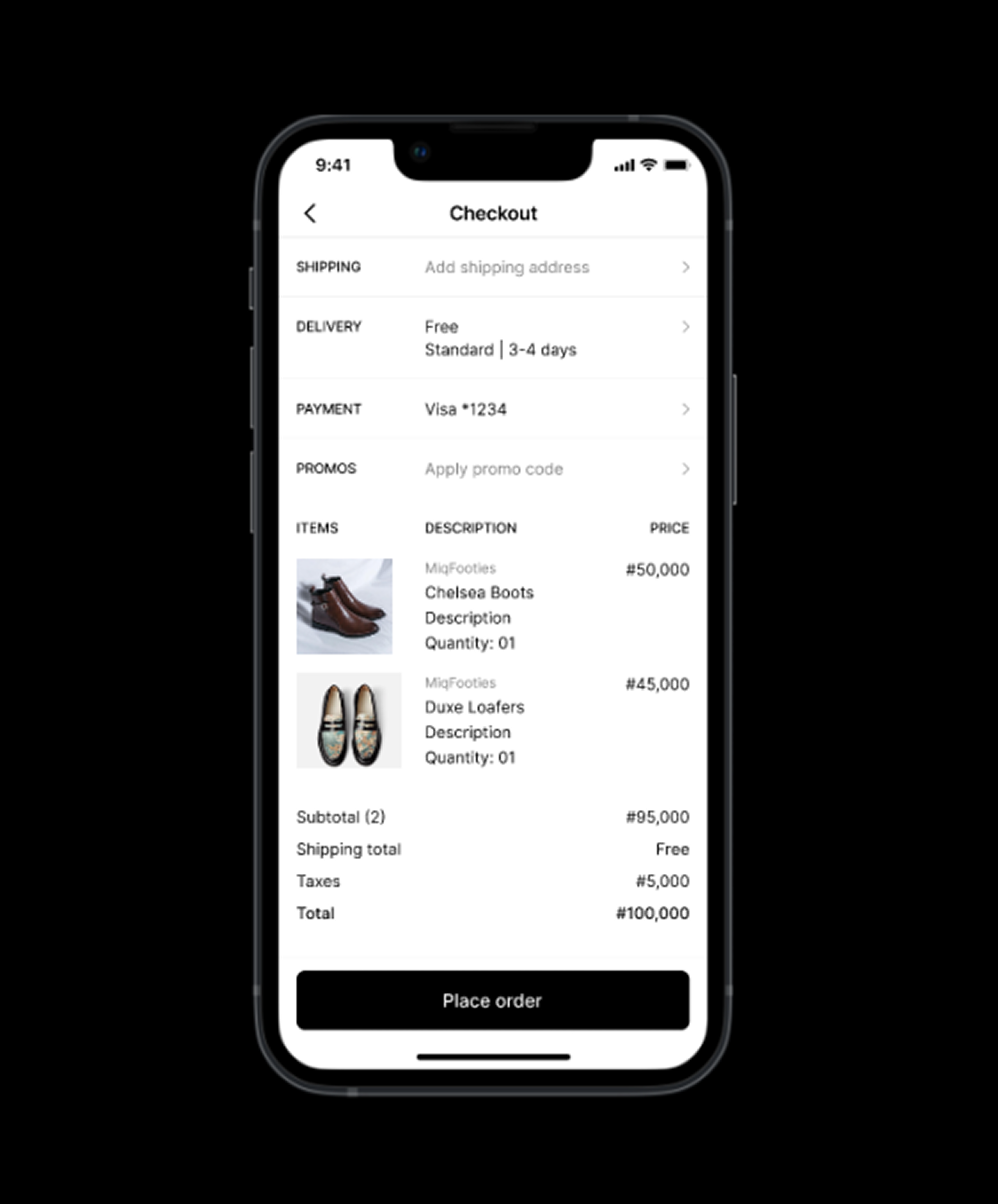 E-commerce Checkout