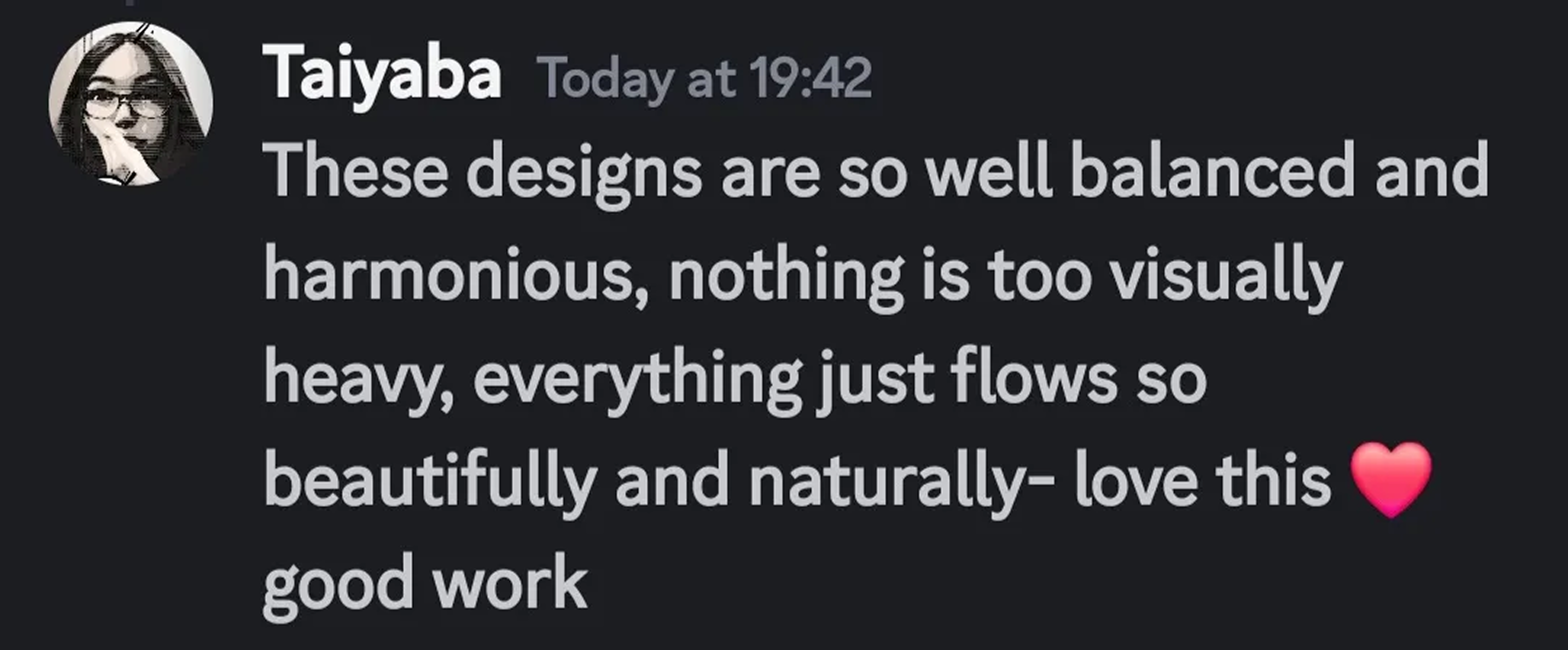 Testimonial from client
